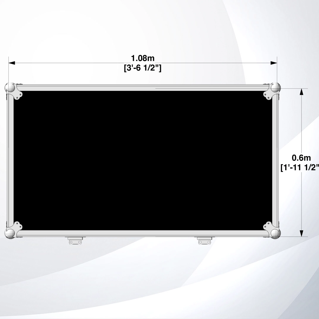 Vista Lateral Case para 2 motores de 1 Ton CM Lodestar