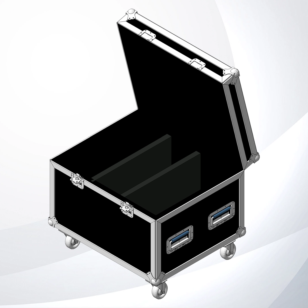 Vista Isométrica Case para 2 motores de 1/2 Ton CM Lodestar