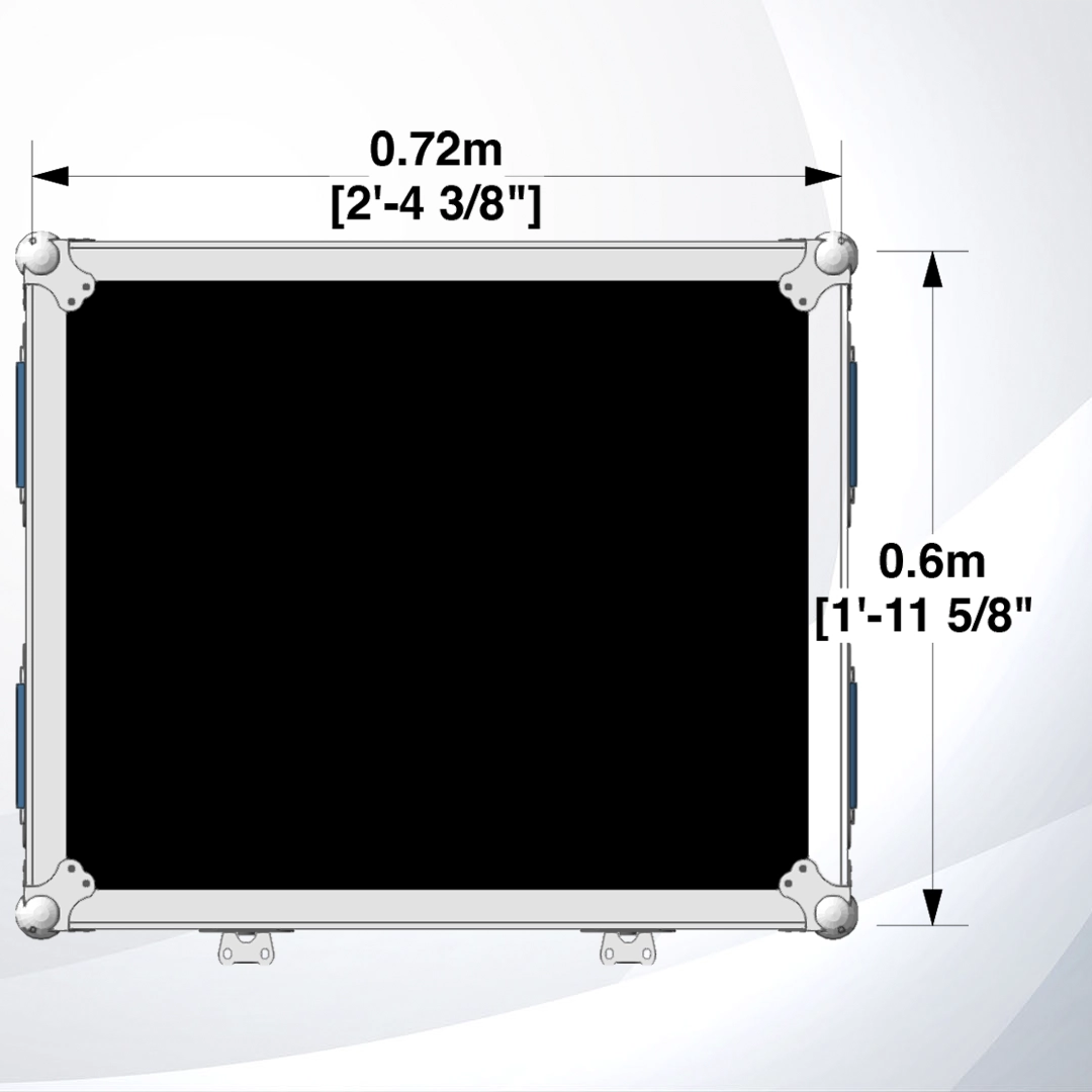 Vista Superior Case para 2 motores de 1/2 Ton CM Lodestar