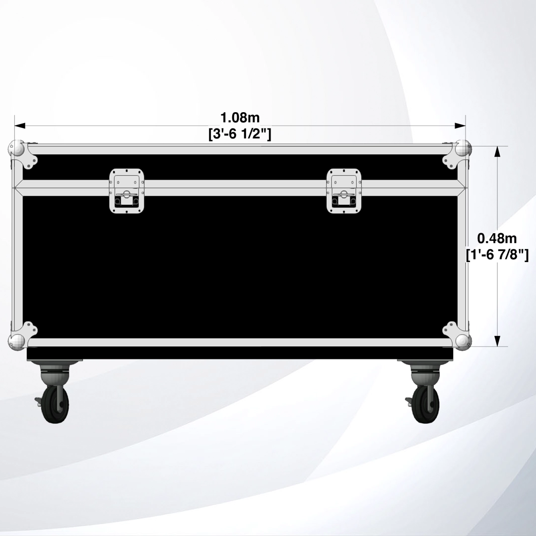 Vista Superior Case para 2 motores de 1 Ton CM Lodestar