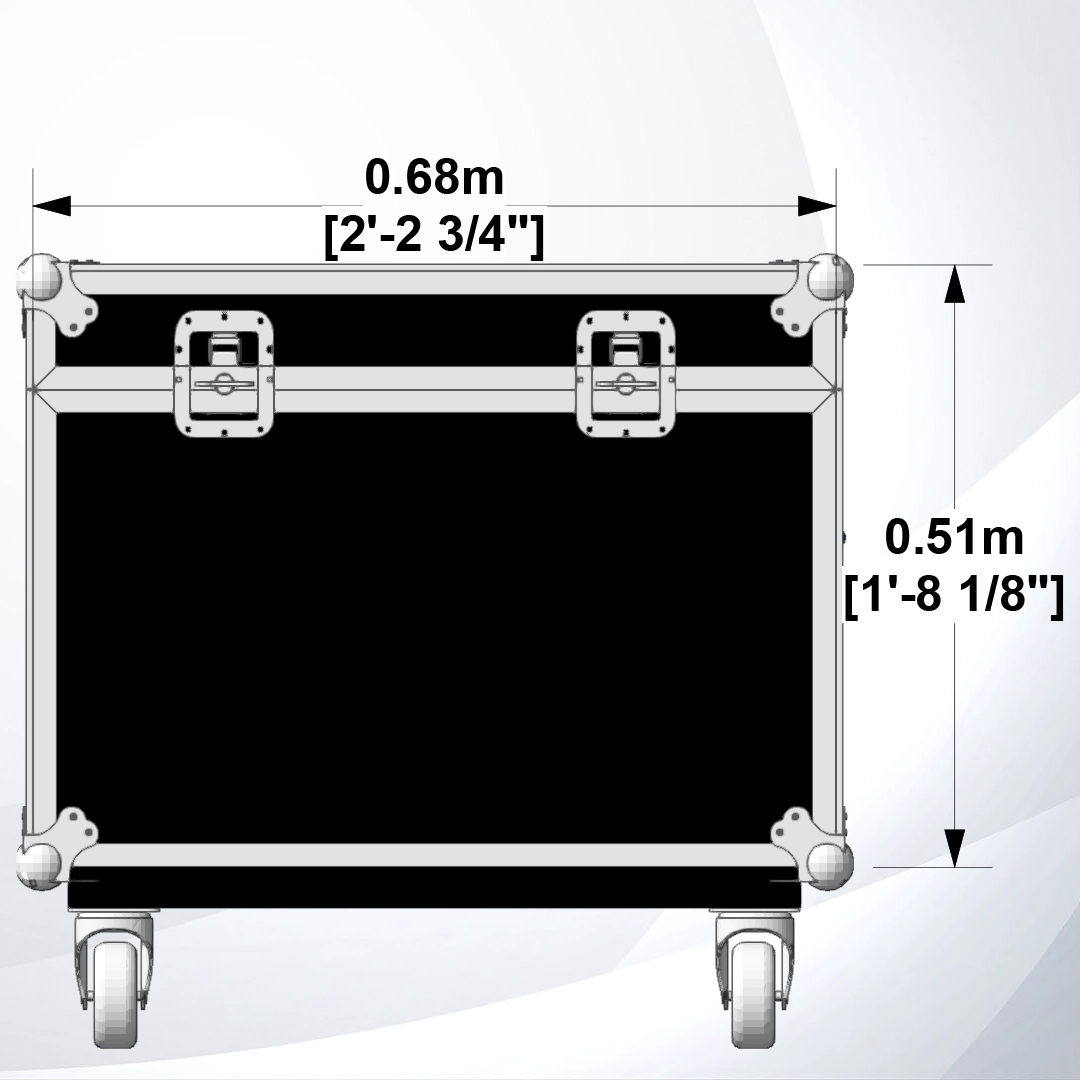 Vista Frontal Case para motor de 2 Ton CM Lodestar