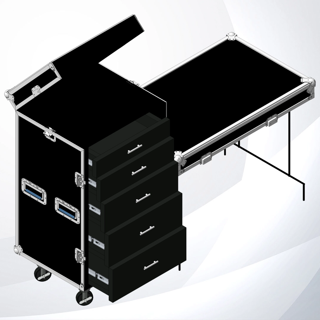 Vista Isometríca de Working Case Deluxe