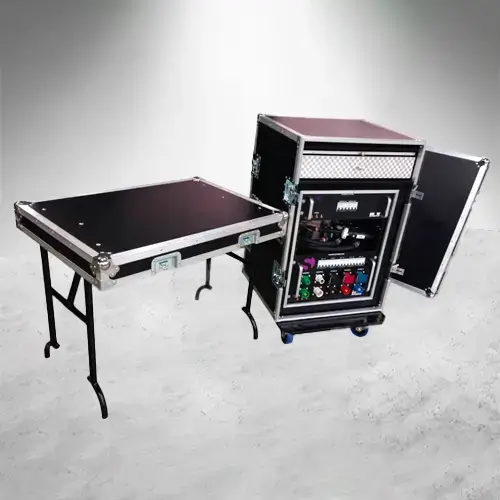 Working Case Duo con mesa de trabajo montado