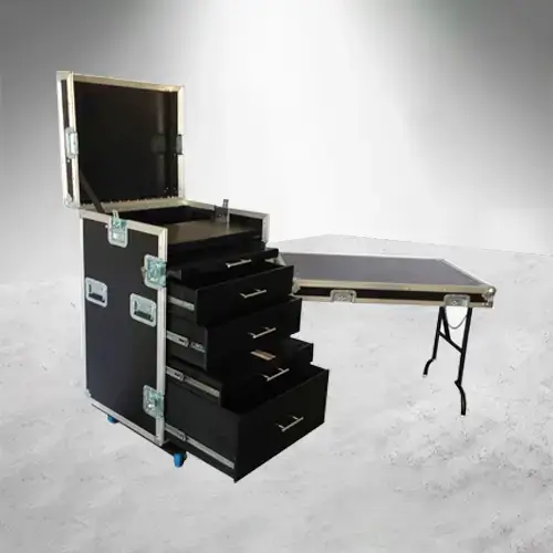Working Case Duo con mesa de trabajo montado